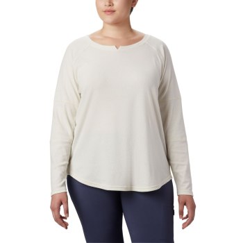 Columbia Fall Pine Washed Crew Plus Size, Sudaderas Creme Para Mujer | 875203-WRV